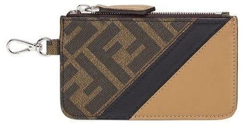 mens fendi monster card holder|fendi card holder with chain.